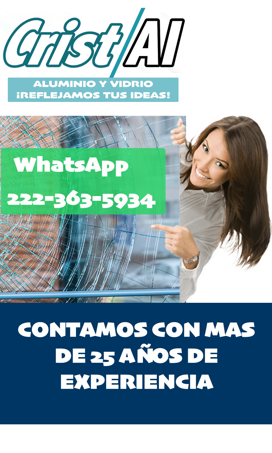 CRISTAL TEMPLADO Y ALUMINIO SERVICIO CRISTAL TEMPLADO Y ALUMINIO SERVICIO