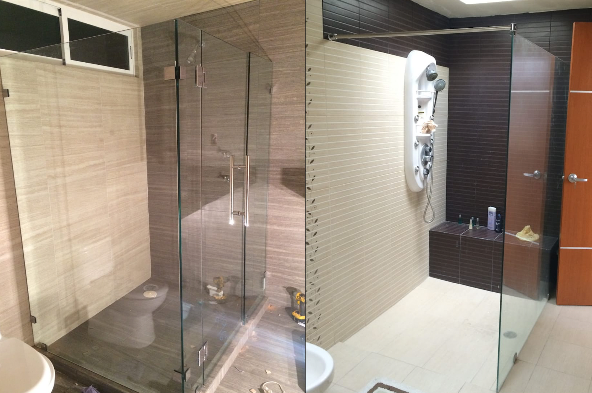 BAÑOS DE CRISTAL TEMPLADO PUERTAS